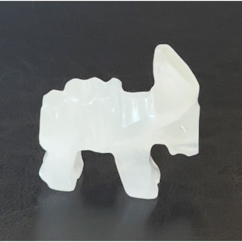 Donkey Mule Statue Figurine Onyx Natural Stone Hand Carved 2.5" Art Collectible